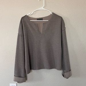 Urban Outfitters Jax Inside Out Notch Neck Top